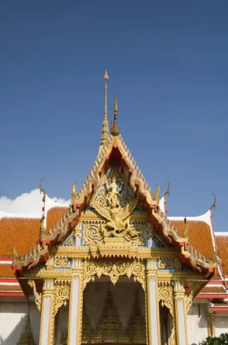 Framed Print : Thailand, Phuket, Wat Chalong temple Framed Print : Thailand, Phuket, Wat Chalong temple