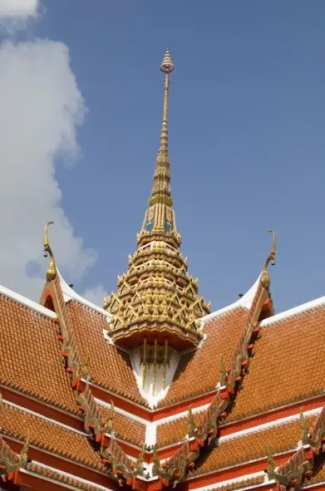 Framed Print : Thailand, Phuket, Wat Chalong temple Framed Print : Thailand, Phuket, Wat Chalong temple