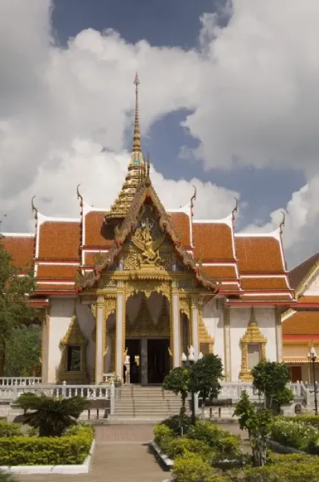 Framed Print : Thailand, Phuket, Wat Chalong temple Framed Print : Thailand, Phuket, Wat Chalong temple