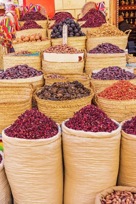 Framed Print : Thebes, Luxor, Egypt. Dried herbs for sale at a market Framed Print : Thebes, Luxor, Egypt. Dried herbs for sale at a market