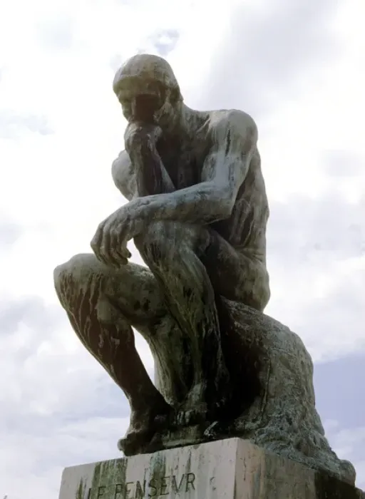 Framed Print : The Thinker by Rodin. 1906 Copyright: R. Sheridan / aA Collection Framed Print : The Thinker by Rodin. 1906 Copyright: R. Sheridan / aA Collection