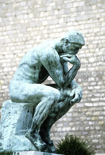 The Thinker by Rodin. 1906 Copyright: R. Sheridan  /  aA Collection