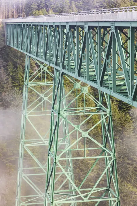 Framed Print : Thomas Creek Bridge, Oregon, USA. The Thomas Creek Bridge on the Oregon coast