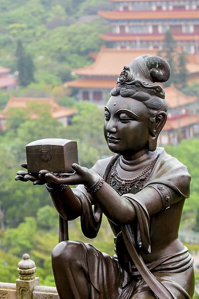 Tian Tan (Alter of heaven) The Big Buddha and Po Lin Monastery, Lantau Island, Hong Kong, China