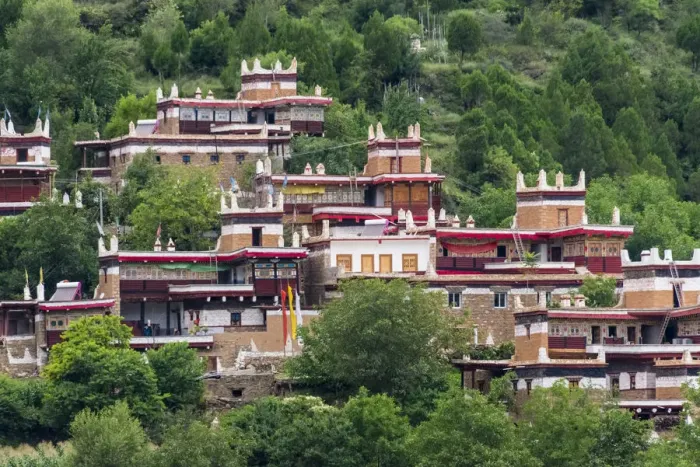 Framed Print : Tibetan village in the mountain, Jiaju, Danba County, Garze Tibetan Autonomous Prefecture Framed Print : Tibetan village in the mountain, Jiaju, Danba County, Garze Tibetan Autonomous Prefecture