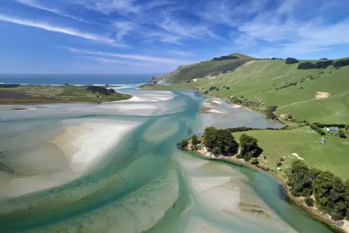 Framed Print : Tidal patterns, Hoopers Inlet, Otago Peninsula, Dunedin, South Island, New Zealand Framed Print : Tidal patterns, Hoopers Inlet, Otago Peninsula, Dunedin, South Island, New Zealand
