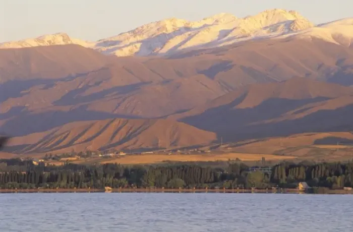 Framed Print : Tien Shan Mountains, Lake Issyk-Kul, Kirghizstan, Central Asia Framed Print : Tien Shan Mountains, Lake Issyk-Kul, Kirghizstan, Central Asia