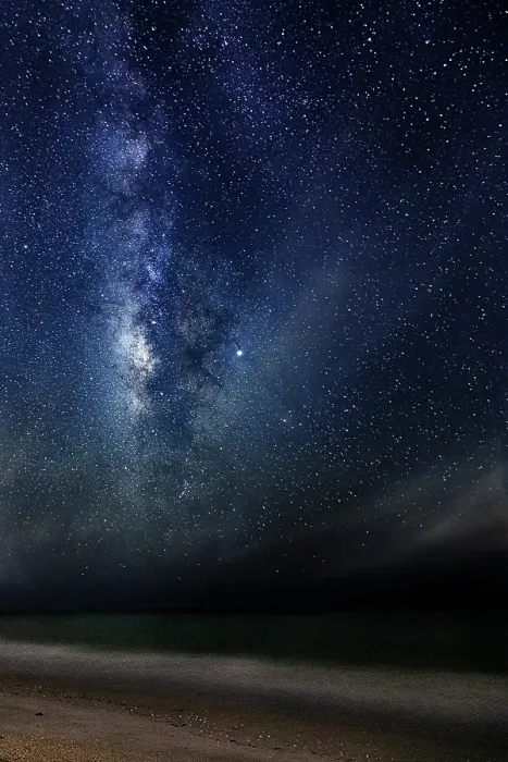 Framed Print : A time-lapse image of the stars and Milky Way, Florida