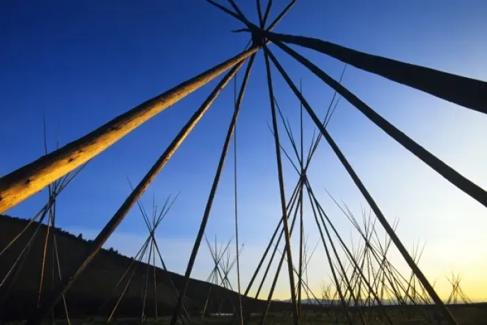 Framed Print : Tipi poles at sunrise at the Bighole National Battlefield Site near Wisdom Montana Framed Print : Tipi poles at sunrise at the Bighole National Battlefield Site near Wisdom Montana