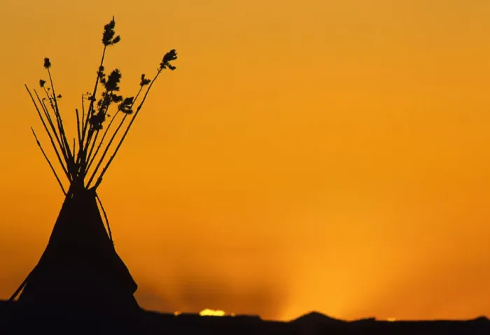 Framed Print : Tipis at sunset at Browning Montana Framed Print : Tipis at sunset at Browning Montana
