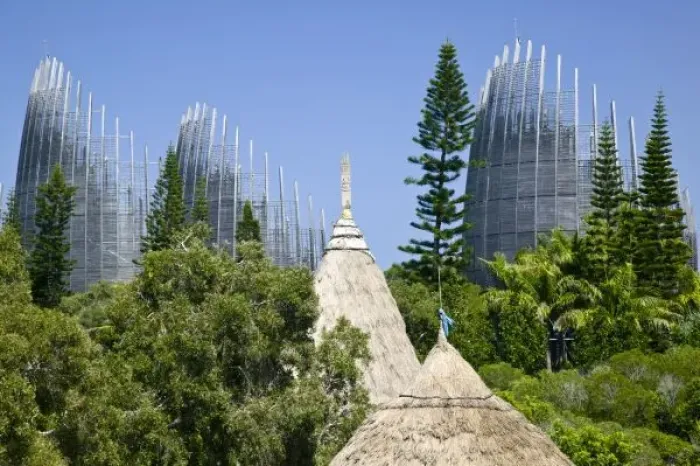 Framed Print : Tjibaou Cultural Centre, Noumea, New Caledonia Framed Print : Tjibaou Cultural Centre, Noumea, New Caledonia