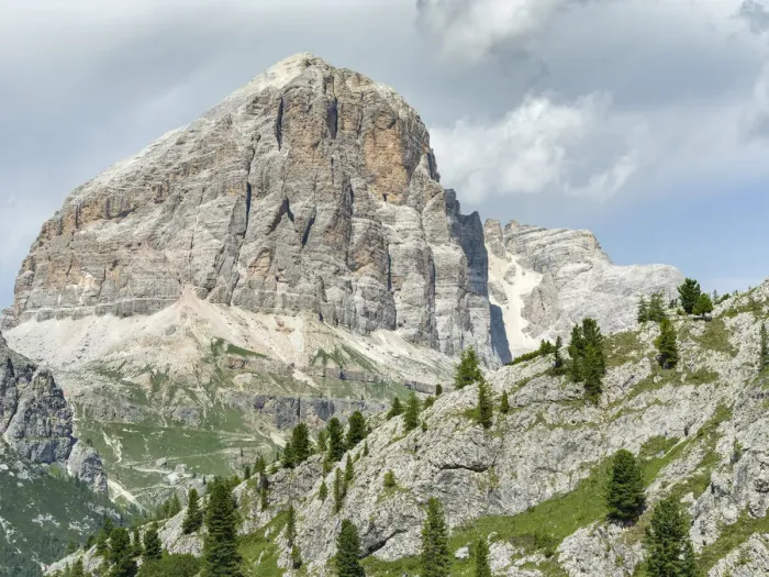 Framed Print : Tofana de Rozes in the Dolomites of Cortina d Ampezzo