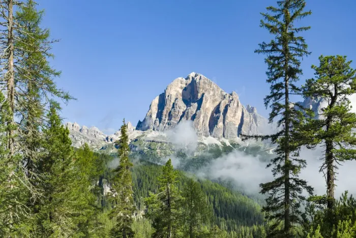 Framed Print : Tofana de Rozes, The Tofane are part of the UNESCO World Heritage Site the Dolomites