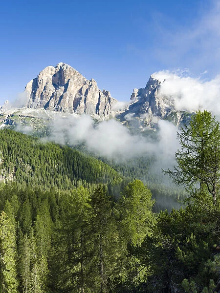 Tofane, part of the UNESCO World Heritage Site the Dolomites. Italy