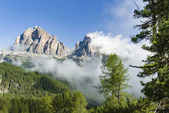 Framed Print : Tofane, part of the UNESCO World Heritage Site the Dolomites. Italy Framed Print : Tofane, part of the UNESCO World Heritage Site the Dolomites. Italy