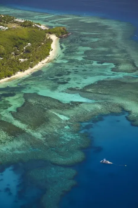 Framed Print : Tokoriki Island, Mamanuca Islands, Fiji, South Pacific - aerial Framed Print : Tokoriki Island, Mamanuca Islands, Fiji, South Pacific - aerial