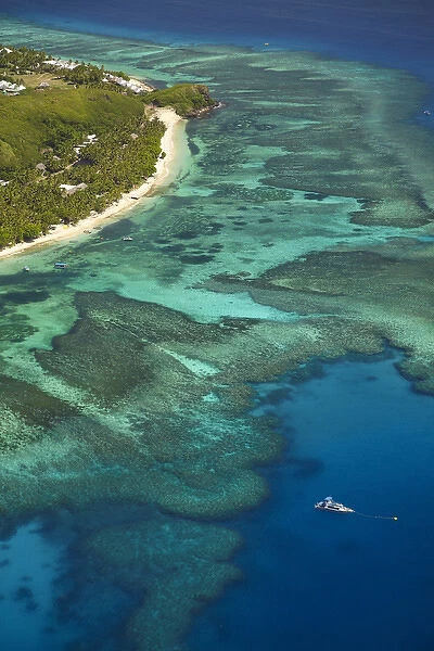 Tokoriki Island, Mamanuca Islands, Fiji, South Pacific - aerial