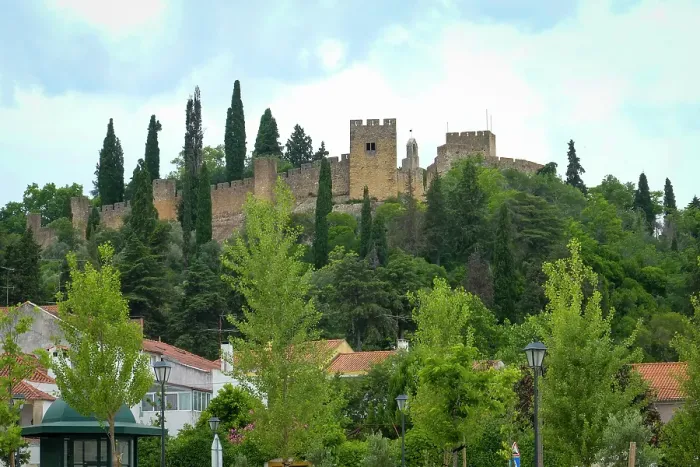 Framed Print : Tomar, Portugal. Tomar castle which houses the famous Convento de Christo. Last Templar hold out. The castle was built in 1160