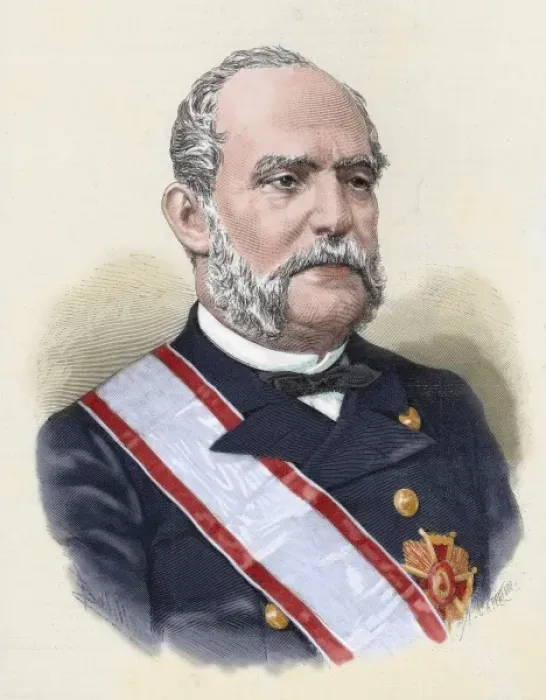 Framed Print : Topete y Carballo, Juan Bautista (1821 - 1885). Spanish naval commander and politician