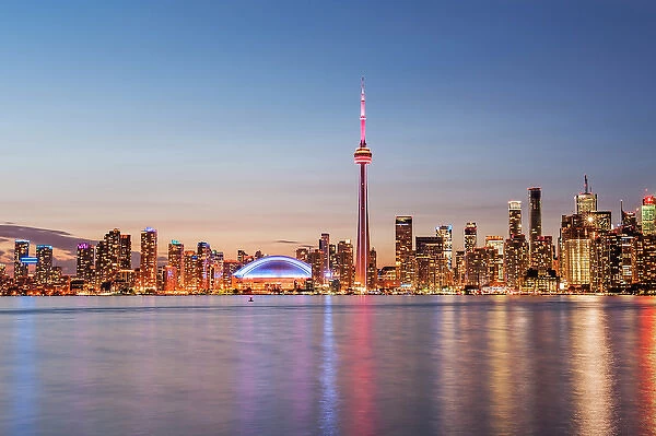 Toronto Skyline at Sunset from Toronto Islands