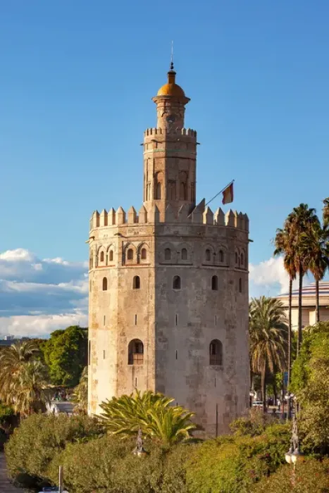Framed Print : Torre del Oro Old Moorish Military Watchtower Seville Andalusia Spain. Built in the 1200s Framed Print : Torre del Oro Old Moorish Military Watchtower Seville Andalusia Spain. Built in the 1200s