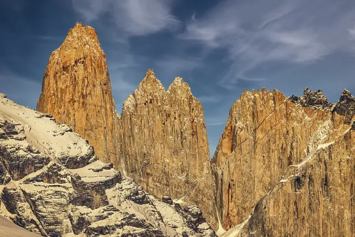 Framed Print : Torres del Paine Spires, Chile