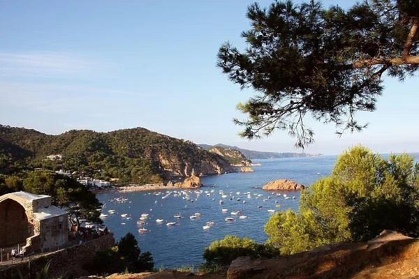 TOSSA DE MAR. Town located in the Costa Brava. Landscape coast. La Selva Region. Girona Province