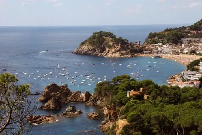 Framed Print : TOSSA DE MAR. Town located in the Costa Brava. Landscape coast. La Selva Region. Girona Province