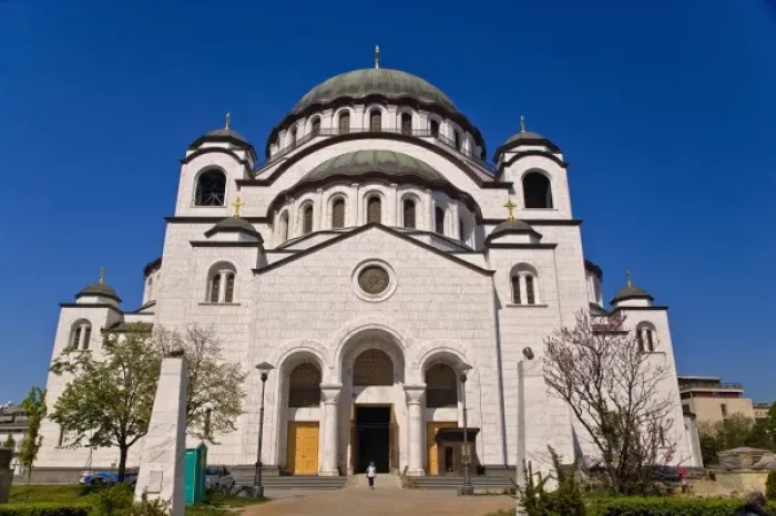 Framed Print : A tour of Saint Sava Cathedralin Belgrade Serbia