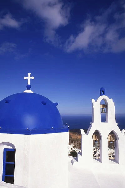 04. Tourism of Greece White Church Buildings of Oia Santorini Greece