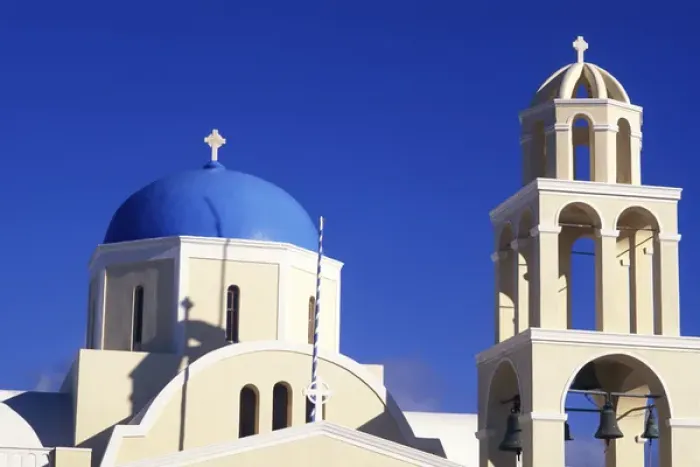 Framed Print : 04. Tourism of Greece White Orthodox Church of Oia Santorini Greece Framed Print : 04. Tourism of Greece White Orthodox Church of Oia Santorini Greece