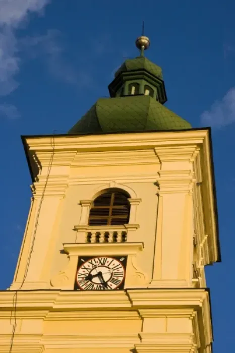 Framed Print : Tower of the 17th century Roman Catholic Cathedral, Sibiu, Romania, Eastern Europe Framed Print : Tower of the 17th century Roman Catholic Cathedral, Sibiu, Romania, Eastern Europe