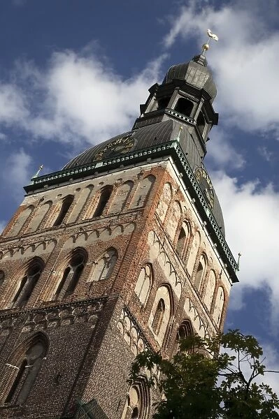 The tower of Dome Church in the historica center of Riga. Latvia