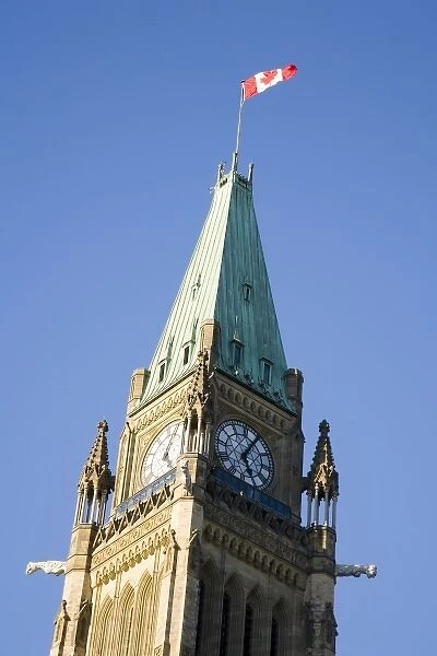 Tower of Parliment Building in Ottawa, Ontario, Canada