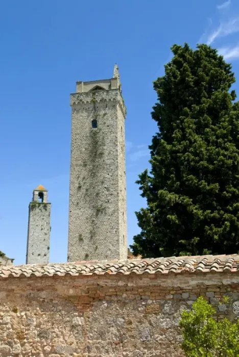 Framed Print : Towers of San Gimignano, UNESCO World Heritage Site, San Gimignano, Siena, Tuscany