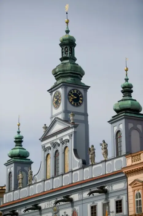 Framed Print : Town Hall, Czech Republic, Ceske Budejovice
