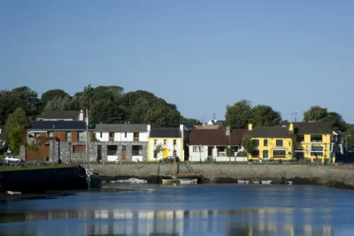 Framed Print : Town of Kinvarra, County Galway, Ireland, Harbour, Houses
