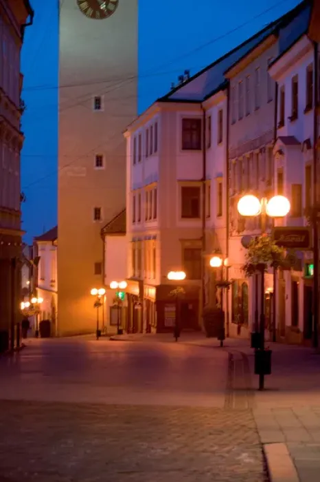 Framed Print : town by night, Czech Republic, Znojmo Framed Print : town by night, Czech Republic, Znojmo