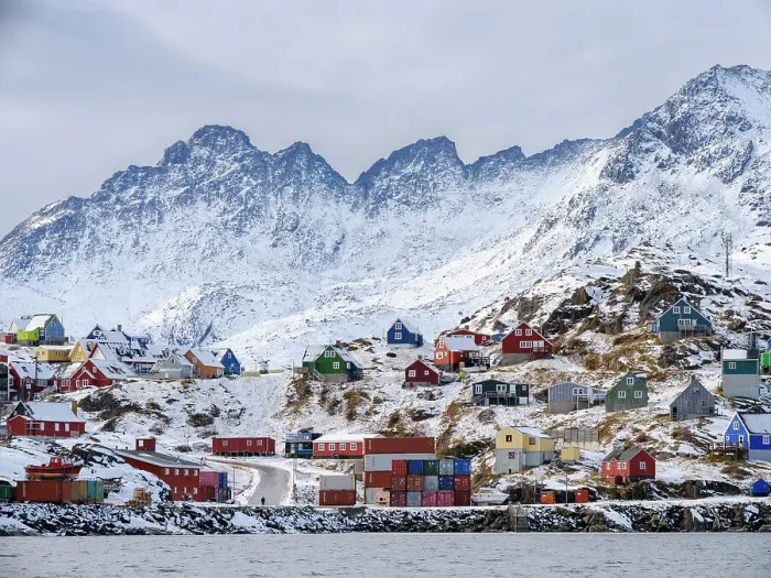 Framed Print : Town Tasiilaq (formerly called Ammassalik), Kingdom of Denmark