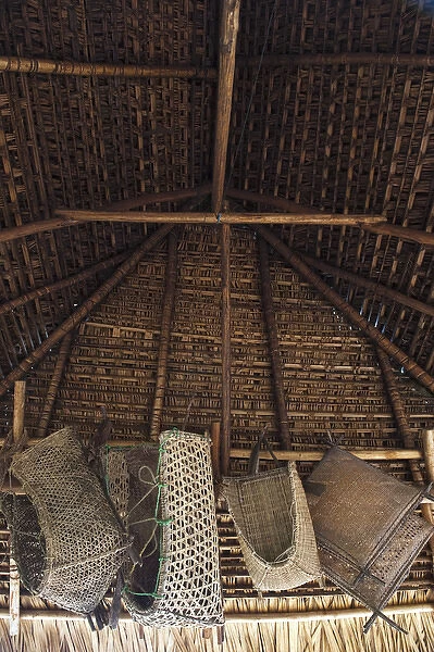 Traditional Baskets in House Apoteri Rupununi GUYANA South America