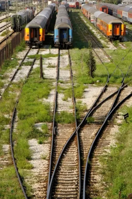 Framed Print : Trains on a siding. Belgrade Framed Print : Trains on a siding. Belgrade
