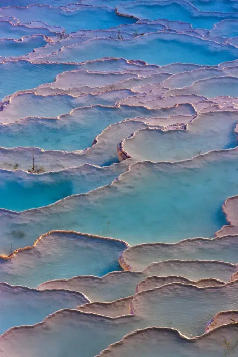 Framed Print : Travertine terraces of Pamukkale, Turkey