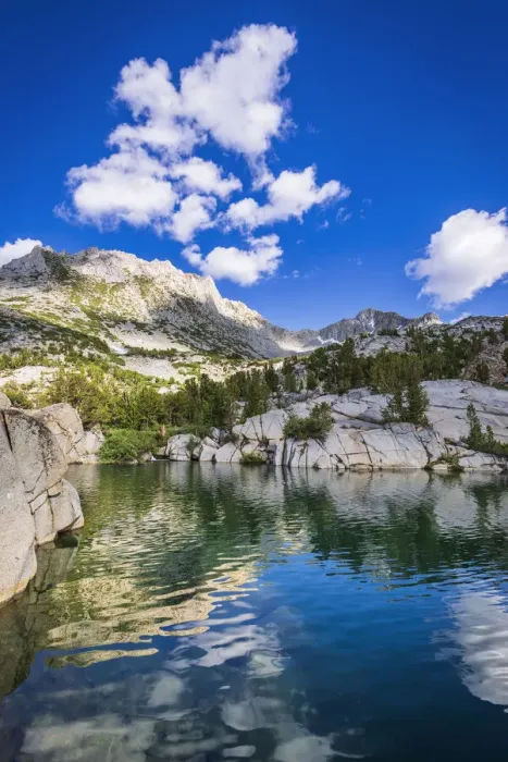 Framed Print : Treasure Lake, John Muir Wilderness, Sierra Nevada Mountains, California, USA