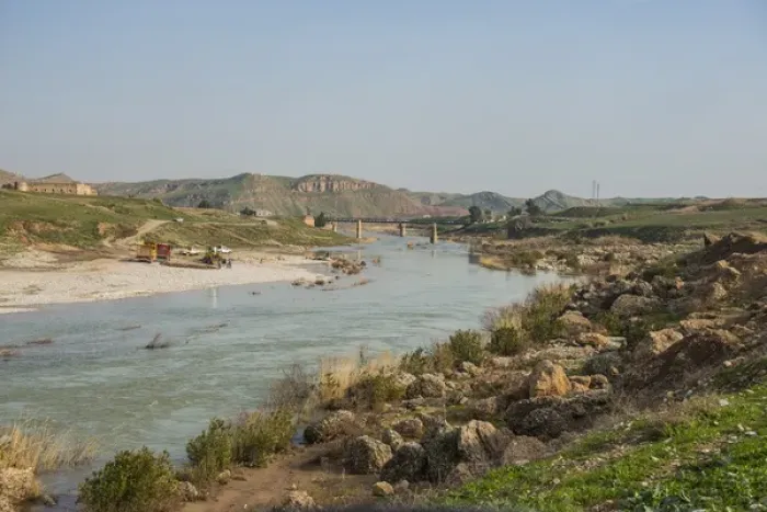 Framed Print : Tribute river for the Tigris, in Iraq kurdistan near Mosul Framed Print : Tribute river for the Tigris, in Iraq kurdistan near Mosul