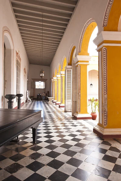 Trinidad, Cuba. Interior of the Palacio Brunet (houses Museo Romantico), UNESCO World