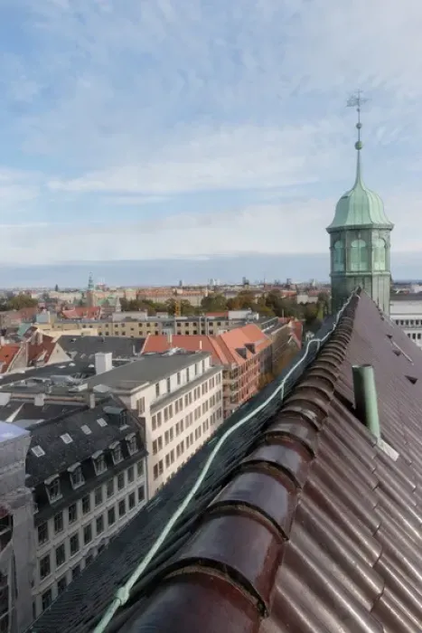 Framed Print : Trinitatis Church. Copenhagen City. Trinitatis Church View from Rundetaarn. Copenhagen City Center Framed Print : Trinitatis Church. Copenhagen City. Trinitatis Church View from Rundetaarn. Copenhagen City Center