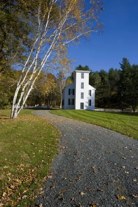 Framed Print : Trinity Church in Cornish, New Hampshire. Originally constructed in 1803. Reconstructed