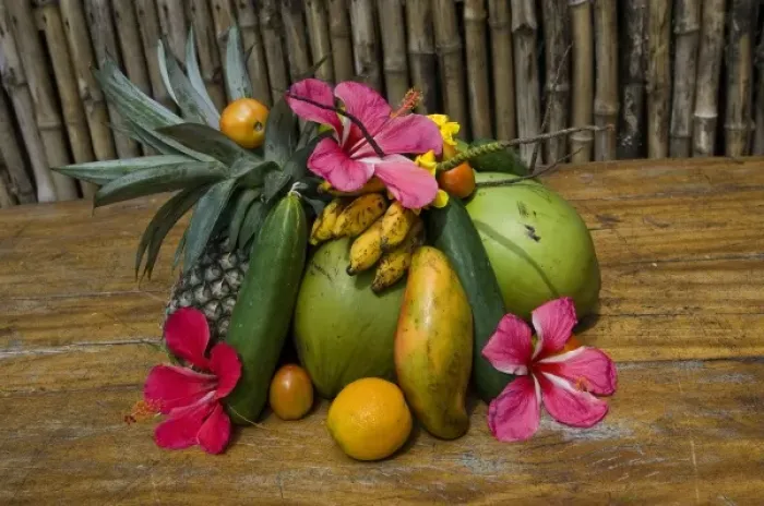 Framed Print : Tropical fruit on Praslin Island (MR) Framed Print : Tropical fruit on Praslin Island (MR)