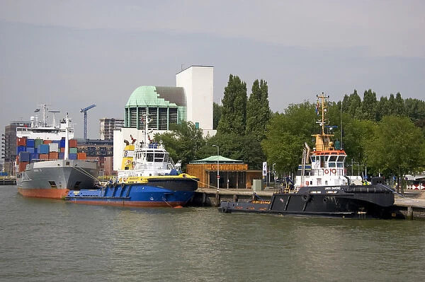 Tug boats at the Port of Rotterdam, Netherlands