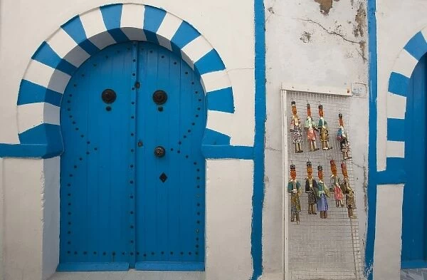 Tunisia, Cap Bon, Hammamet, Medina door